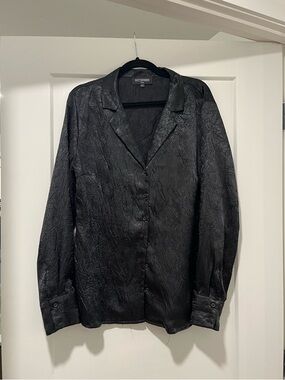 Crinkle Button Down